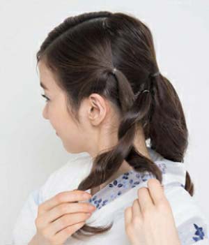 ゆかたヘアスタイル ロング セット3