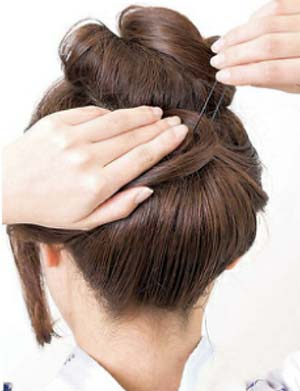 大人浴衣ヘアスタイル ミディアム セット3