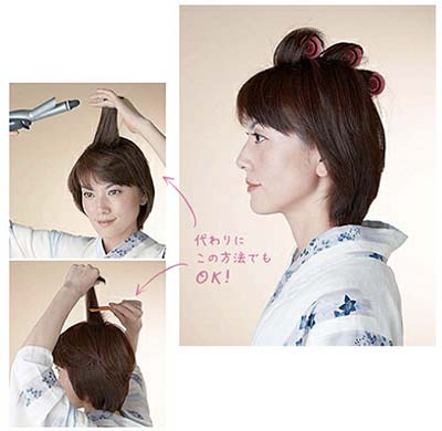 大人ゆかた髪型 ショート セット