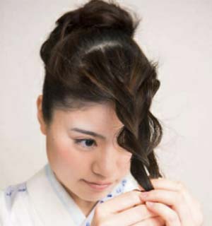 ゆかたヘアスタイル ロング セット3