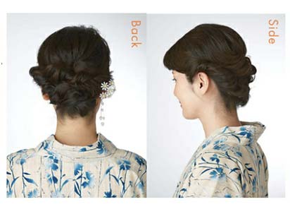 大人ゆかたヘアスタイル ボブ2