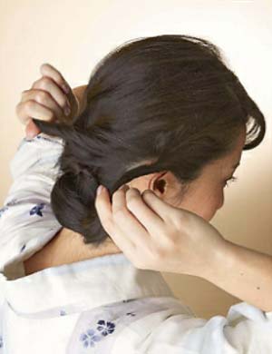 大人ゆかたヘアスタイル ボブ セット2