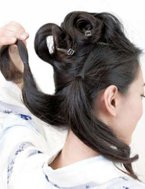 ゆかたヘアスタイル ロング セット3