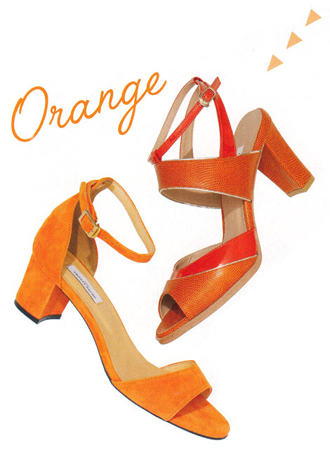 オレンジサンダル